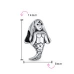 Tropical Sea Nymph Mermaid Charm Bead Sterling Silver for European Bracelet - Image 3