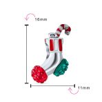Festive Red Green Crystal Candy Cane Christmas Charm Bead for Stocking Stuffers - Image 3