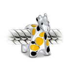 Orange Black Jungle Zoo Animal Charm Bead for European Bracelet Sterling Silver - Image 3
