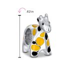 Orange Black Jungle Zoo Animal Charm Bead for European Bracelet Sterling Silver - Image 4