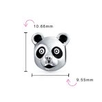 Set of 2 Koala Panda Charm Bead Two Tone Sterling Silver Fits European Bracelet - Image 4