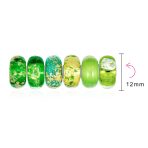 Mixed Set of 6 Sterling Silver Core Murano Glass Charm Beads for Bracelets - Image 3
