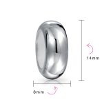 Set of 2 Clasp Spacer Charm Black Rubber Stopper Bead Sterling Silver - Image 8