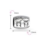 BFF Friendship Charm Bead Silver for European Bracelet - Image 3