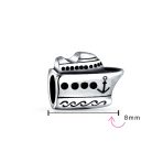 Ocean Liner Yacht Charm Bead Sterling Silver for European Bracelet - Image 3