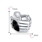 Nautical Speed Boat Charm Bead .925 Sterling Silver Fits European Bracelet - Image 4