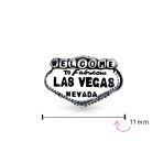 Welcome to Las Vegas Charm Bead Sterling Silver for European Bracelet - Image 3