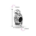 Polly Tropical Parrot Charm Bead Oxidized Sterling Silver for European Bracelets - Image 3
