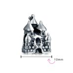 Fairytale Princess Castle Charm Bead in Sterling Silver for European Bracelets - Image 3