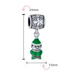 Christmas Charm Bead Santa Helper Elf Enamel for Bracelet Sterling Silver - Image 4