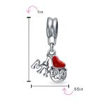 Kitten Pet Red Heart 'I Love My Cat' Dangle Charm Bead for European Bracelet - Image 3