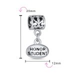 Personalized Graduate Dangle Charm Bead Sterling Silver for European Bracelet - Image 4