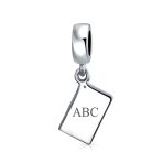 Personalized Math Wiz Dangle Charm Bead Sterling Silver for European Bracelet - Image 3