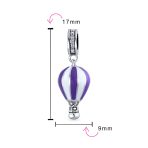 Vacation Travel Crystal Hot Air Balloon Dangle Charm Bead for European Bracelet - Image 3