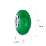 Set of 2 Gemstone Spacer Bead Charm Sterling Silver - Image 6