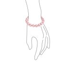 Set of 3 Stackable Stretch Bracelet with White Simulated Pearl 10MM Round Beads - Image 4