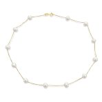 Black Freshwater Cultured Pearl Tin Cup Necklace & Bracelet Set Sterling Silver - Image 6