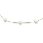 Black Freshwater Cultured Pearl Tin Cup Necklace & Bracelet Set Sterling Silver - Image 8