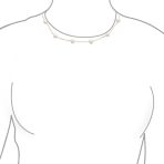 Bridal Tin Cup Freshwater Cultured Pearl Chain Station Necklace Sterling Silver - Image 12