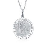 Patron of Safe Travel St. Christopher Medal Pendant Necklace