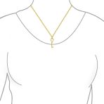 Romantic Key to Her Heart Pendant Necklace Gold Plated .925 Sterling Silver - Image 3