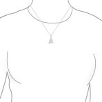 Mediation Celestial Fairy Star Heptagram Buddha Pendant Necklace Sterling Silver - Image 2