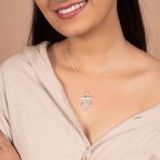 Angel Wings Stethoscope RN Nurse Caduceus Pendant Necklace - Image 3