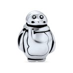 Cute Fat Cartoon Christmas Charm Bead Snowman Penguin Sterling Silver Bracelet