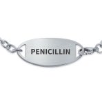 Miami Cuban Link Medical ID Bracelet Stainless 7.5 Inch - Image 7