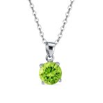 4CTW Round Yellow CZ Solitaire Stud Earrings & Pendant Necklace Set .925 Sterling Silver - Image 16