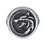 Mens Stainless Viking Warrior Wolf Head Ring or Pendant Men - Image 2