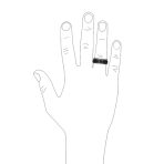 Black Rope Chain Mens Stainless Steel Biker Spinner Fidget Ring for Anxiety Relief - Image 3