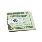 Black Whirling Symbol Blade Ninja Star Money Clip Credit Card Stainless Steel - Image 3
