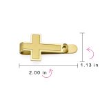 Christian Fleur de Lis Cross Money Clip Credit Card Holder Silver Gold Tone - Image 7
