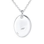 Oval Inlay Style Nature Bird Cameo Pendant Necklace .925 Sterling Silver - Image 2