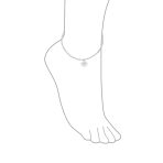 Nautical Compass Anklet Ankle Bracelet Sterling Silver 9-10 Inch - Image 4