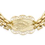 Jewelry Set Virgin Mary Lady of Guadalupe Necklace Bracelet Earrings Gold Plated - Image 2