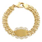 Jewelry Set Virgin Mary Lady of Guadalupe Necklace Bracelet Earrings Gold Plated - Image 3