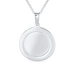 Large Patron of Missions Saint Theresa Pendant Necklace in Sterling Silver - Image 2