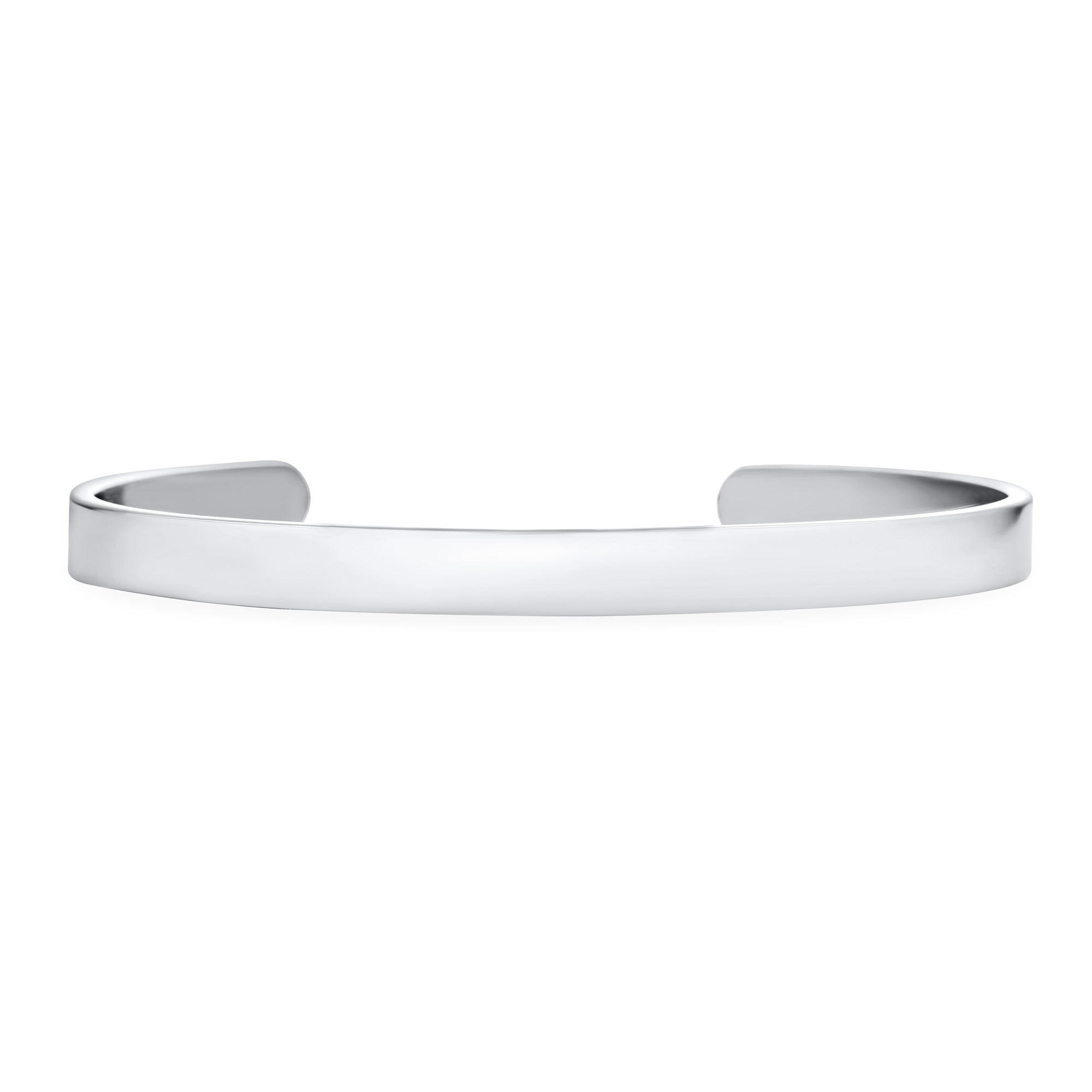 personalize-unisex-bangle-bracelet-stainless-steel-sgd-b001_01 Unisex Black Plated Stainless Steel Cuff Bracelet Slender Stackable Bangle - Image 1