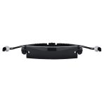 Black ID Bracelet with Braided Rope Cord and Stainless Plate