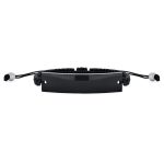 Black ID Bracelet with Braided Rope Cord and Stainless Plate