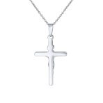 Religious INRI Jesus Crucifix Cross Necklace Pendant .925 Sterling Silver 18 Inch - Image 2