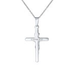 Religious INRI Jesus Crucifix Cross Necklace Pendant .925 Sterling Silver 18 Inch - Image 5