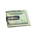 Two Tone Dragon Men Money Clip Card Holder - Black IP Stainless Steel - Image 3