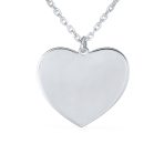 Mother Day Mother Daughter Words Best Mom Heart Pendant .925 Sterling Silver - Image 2