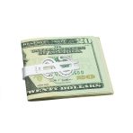 Dollar Sign Money Clip Card Holder for Men Brushed Silver Stainless Steel - Image 3