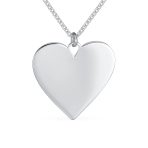 Mother Day Words Describe Your MOM Mother Heart Pendant Necklace .925 Sterling Silver - Image 2