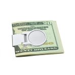 Large Round Hinged Style Money Clip Card Holder for Men Silver Stainless Steel - Image 3