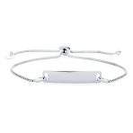 Set of 2 Thin ID Bolo Bracelet Set for Mother & Daughter 7 Inch Sterling Silver - Image 3